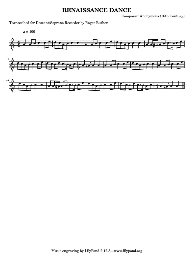 Descant Recorder Tunes Recorder (Musical Instrument) Musical