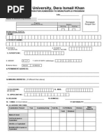 Admission Form 2015