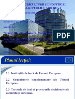 Tema 2. Structura Instituțională Și Mecanismul de Funcționare A Construcției Europene (4 Ore)