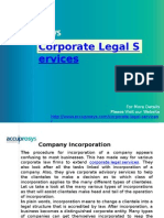 Corporate Legal Services - Accuprosys