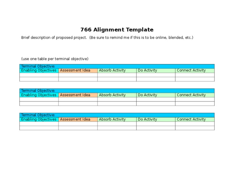 Course Design Alignment Guide | PDF | Art | Computers