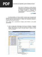 Criação Shapefiles a Partir de Tabelas Excel
