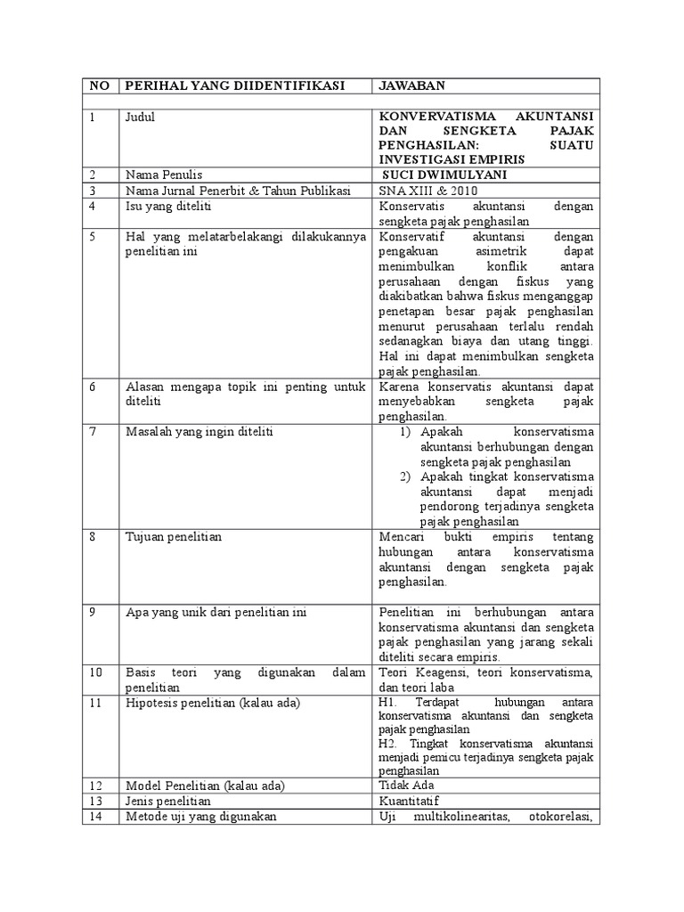 Critical Review Jurnal Seminar Pajak Kelompok 2