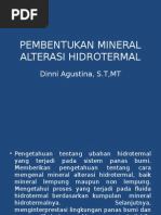 Kuliah 3 Pembentukan Dan Teknik Identifikasi Mineral Alterasi Hidrotermal