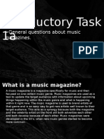 General Questions About Music Magazines