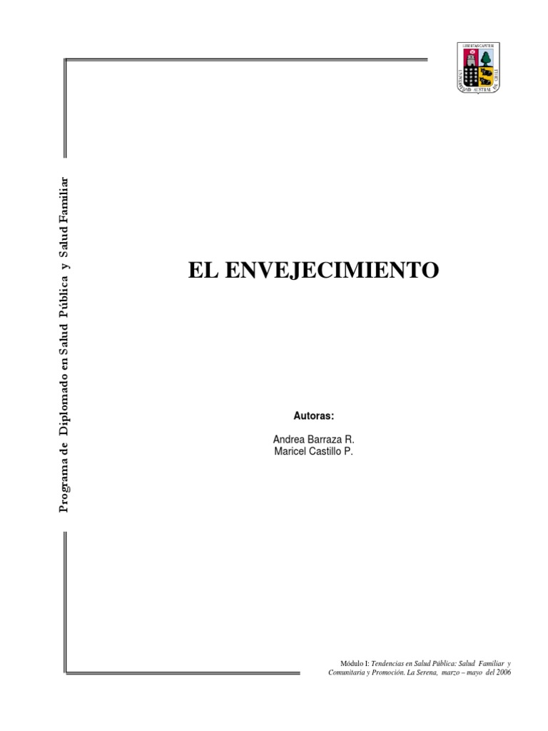 Envejecimiento y Bienestar en Adultos Mayores | PDF | Vejez ...