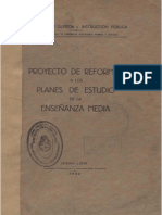 Reforma Curricular Media 1935