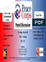 Final Peace Corps Panel Discussion Flyer