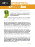 Evaluation: Discussion Guides For Creating A Teacher-Powered School