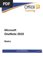 One Note 2010 Basics