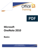 One Note 2010 Basics