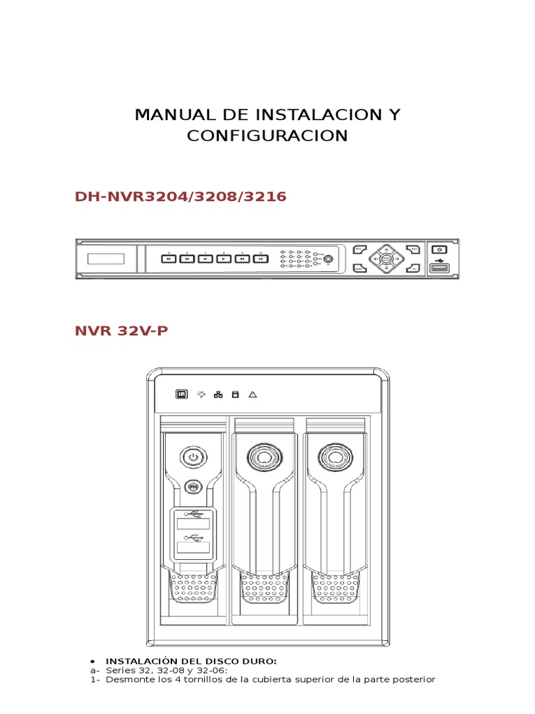 Manual NVR Dahua Dirección IP Contraseña