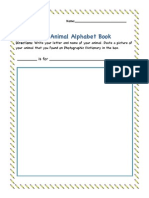 Digital Citizen-Animal Alphabet Book