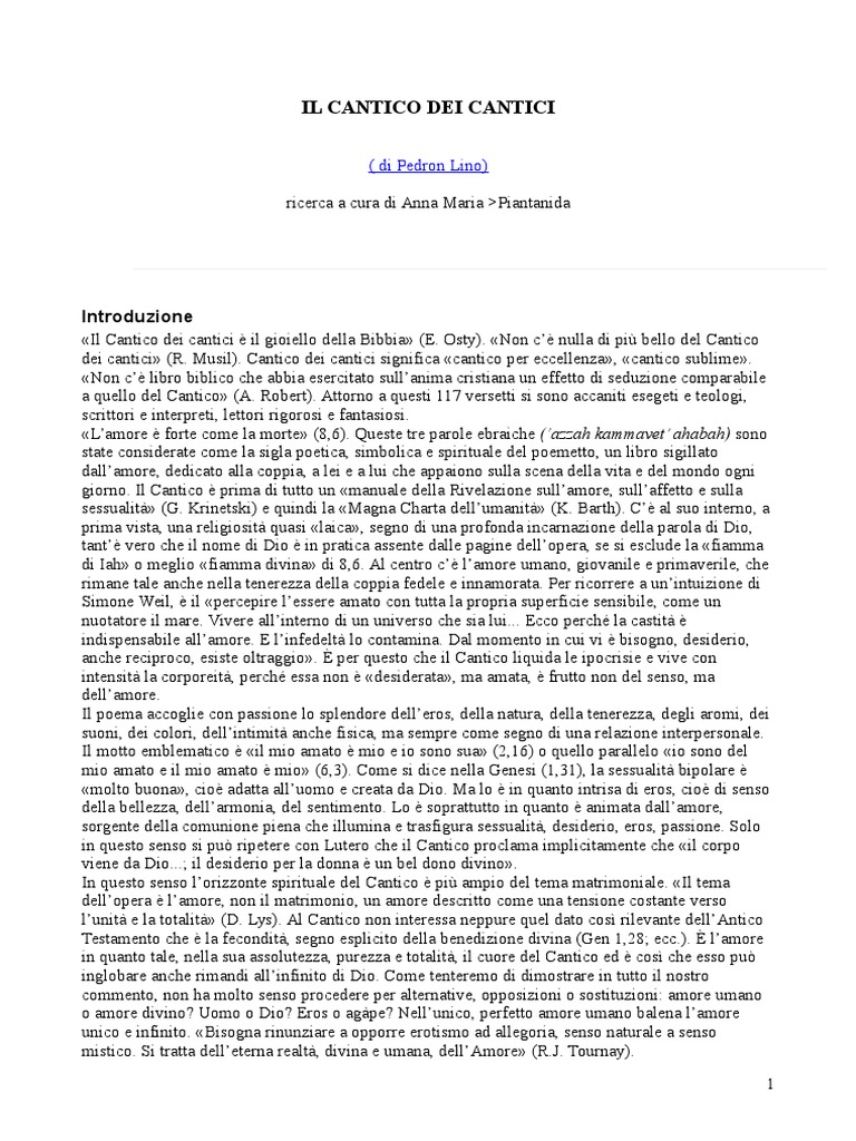 Frasi Matrimonio Cantico Dei Cantici