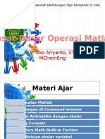 Mata Kuliah Matlab