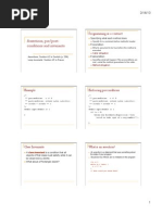 Assertions, Pre/post-Conditions and Invariants: Programming As A Contract