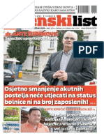 Sibenski list, 26. ozujka 2015