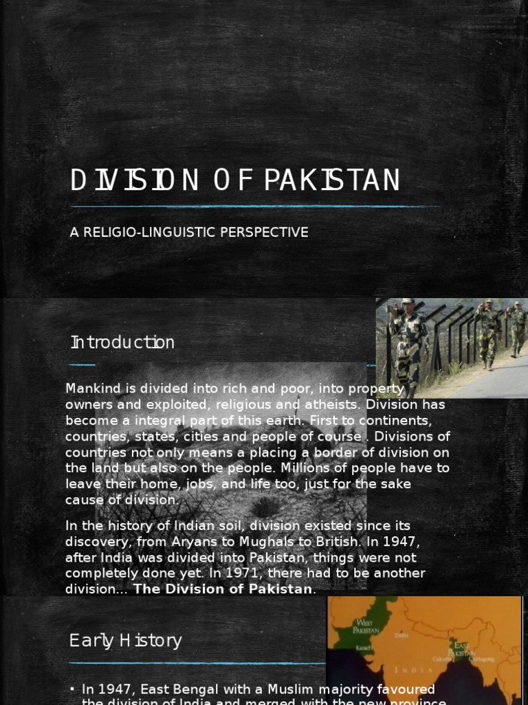 Division of Pakistan PDF Pakistan Bangladesh
