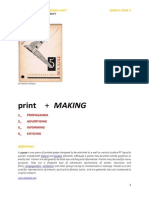 Print Making Coursework Brief 2014