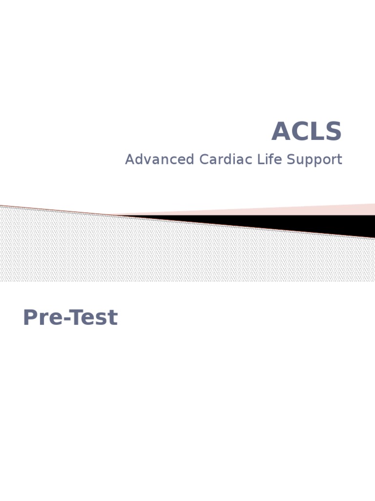 Acls PDF Cardiopulmonary Resuscitation Electrophysiology