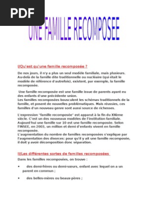 Texte D Amour Famille Recomposee