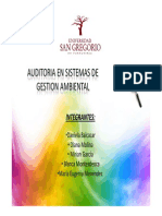 Auditora de Sistemas de Gestion Ambiental