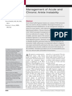 Management of Acute and Chronic Ankle Instability