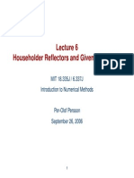 Householder Reflectors and Givens Rotations for QR Factorization
