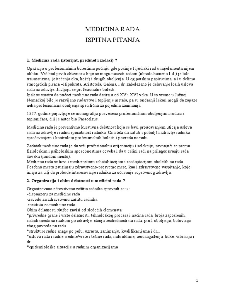 Medicina Rada | PDF