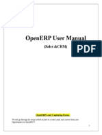 Openerp User Manual: (Sales &CRM)