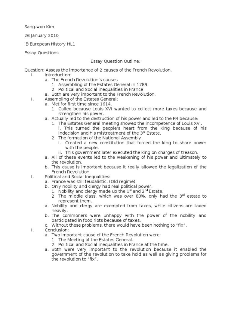 industrial revolution in europe essay