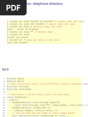 Address book