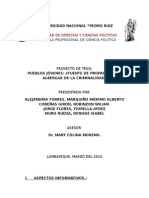 Pueblos jóvenes y criminalidad Lambayeque