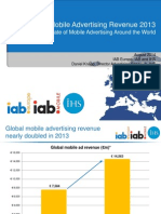 IAB Europe Global Mobile Advertising Revenue 2013 Report FINAL