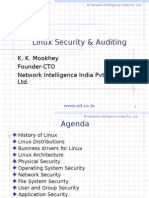 Linux Security & Auditing: K. K. Mookhey Founder-CTO Network Intelligence India Pvt. LTD