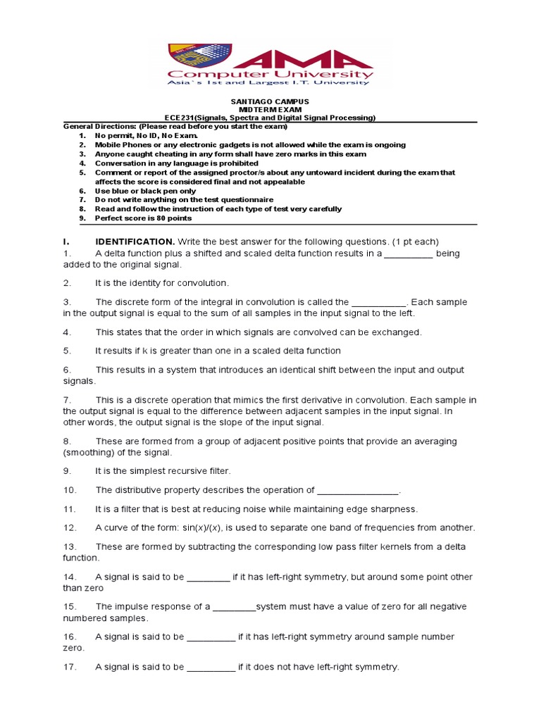 IDENTIFICATION. Write The Best Answer For The Following Questions. (1