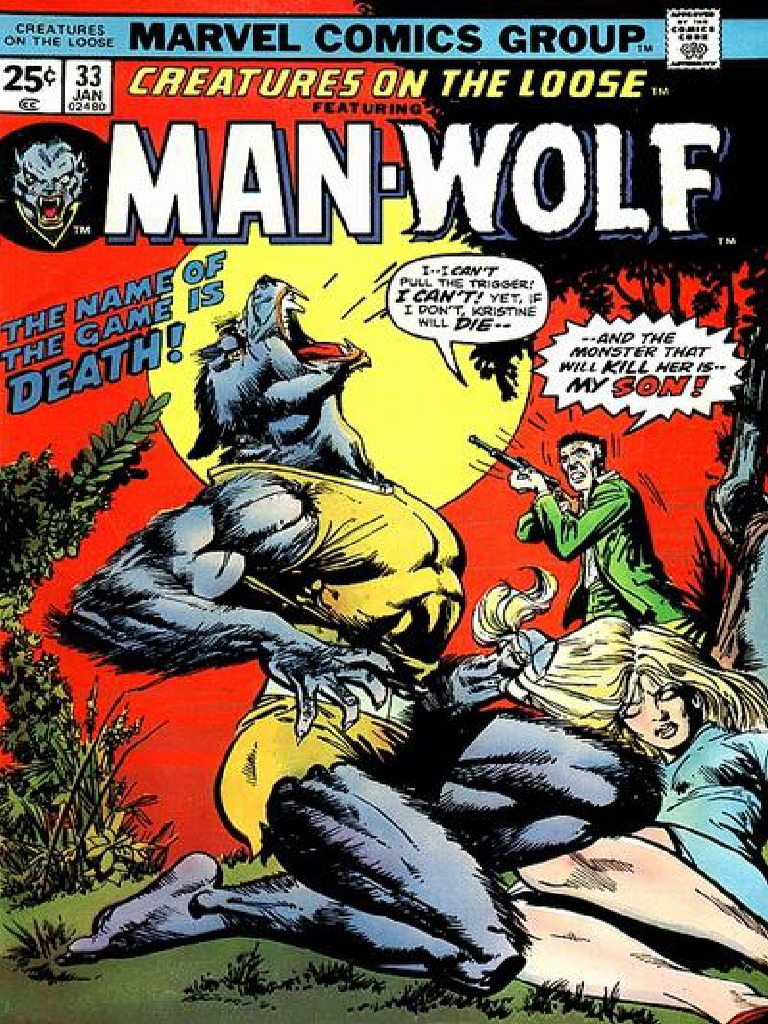 Creatures On The Loose 33 Man Wolf | PDF