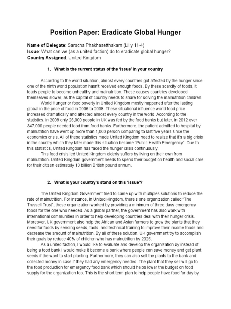 Hungerinuk | PDF | Hunger | Food Bank