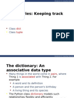 Dictionaries: Keeping Track of Pairs: Dict Tuple