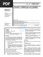 Nbr 5425 Nb 309 - Guia Para Inspecao Por Amostragem No Controle E Certificacao de Qualidade