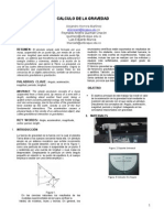 Calculo de La Gravedad: Reynaldo Andrés Guzman Chacón Luis Eduardo Murcia