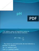 b pH