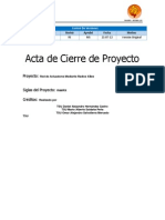 Acta de Cierre de Proyecto