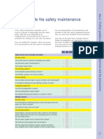 A1 Example Fire Safety Maintenance Checklist