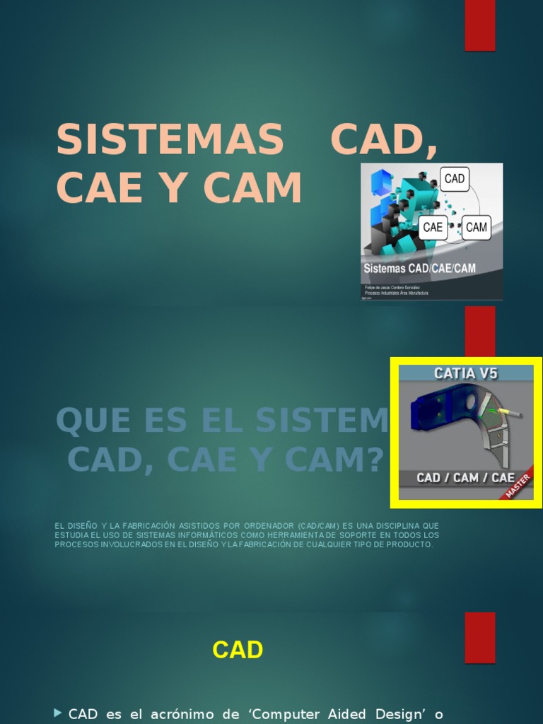 Sistemas Cad, Cae y Cam Manufagtura | PDF | Diseño | Ciencia y Tecnología