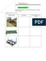 FIŞĂ de LUCRU Si Test Agrotehnica - Masini de Semanat Si Plantat Si Semanat Plante