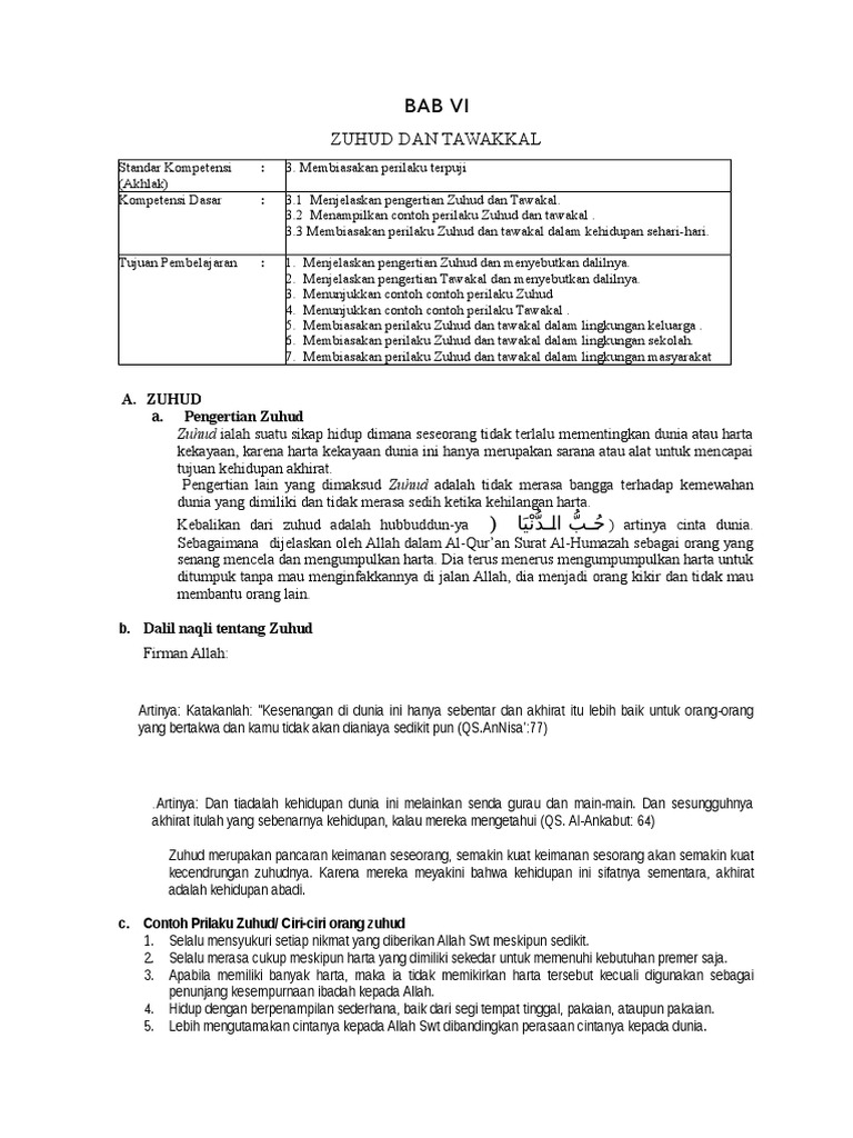 5 Zuhud Dan Tawakkal Doc