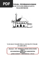 Download Proposal Pembangunan Majlis Talim Darussalam by Ade Khoer Afandi SN259990256 doc pdf