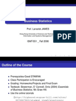 Business Statistics: Prof. Lancelot JAMES