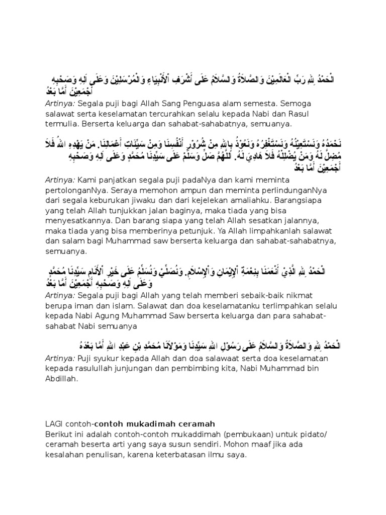 Pidato Bahasa Indonesia